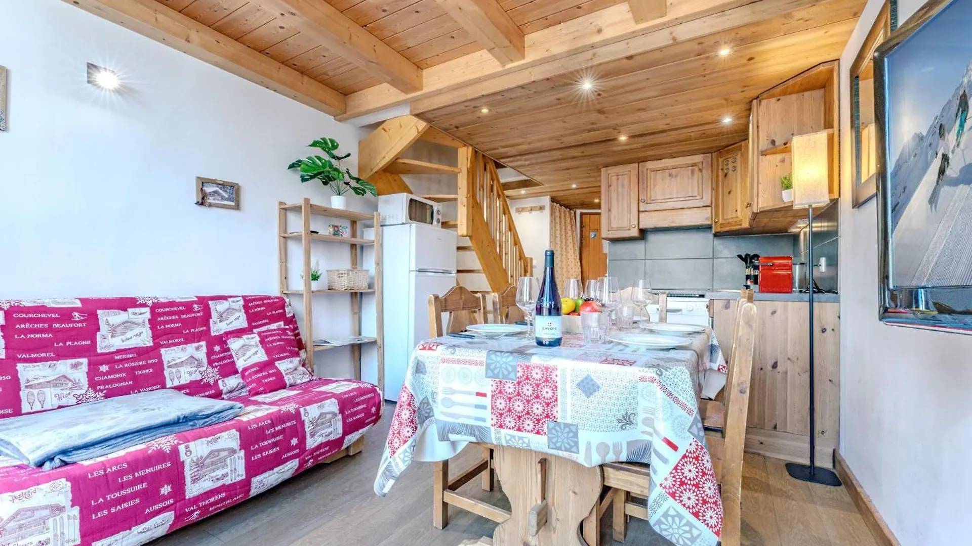 Cozy Ski-In Ski-Out With Balcony View And Parking Валь-Торанс Франция